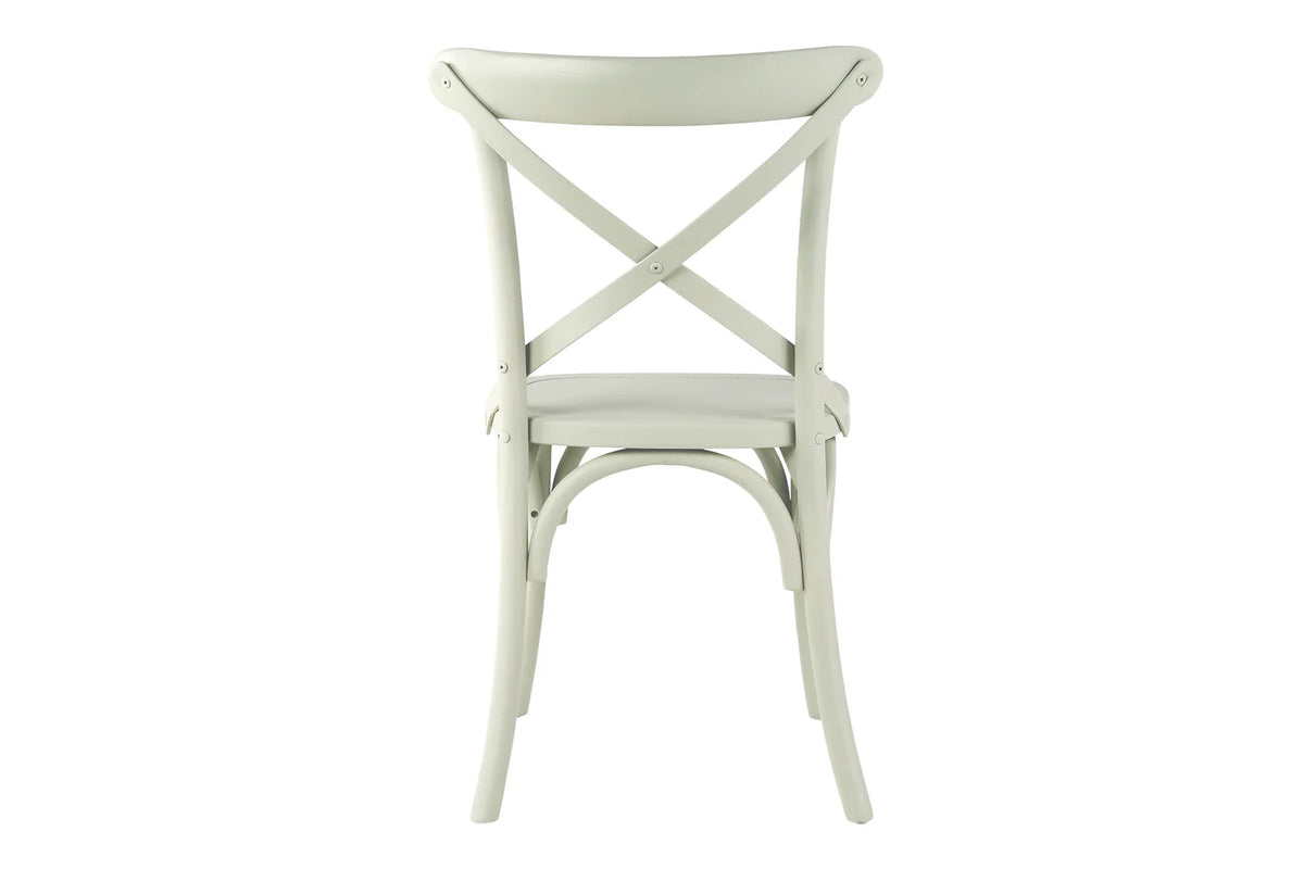 Cross Back Dining Chair - Seafoam