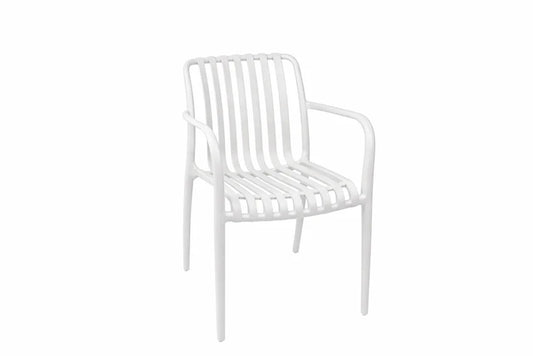 Loom & Living White UV rated Outdoor Dining Chair