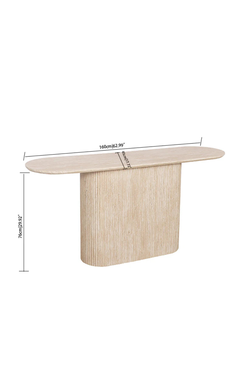 Dash Travertine style Accent Hall Table 160cm