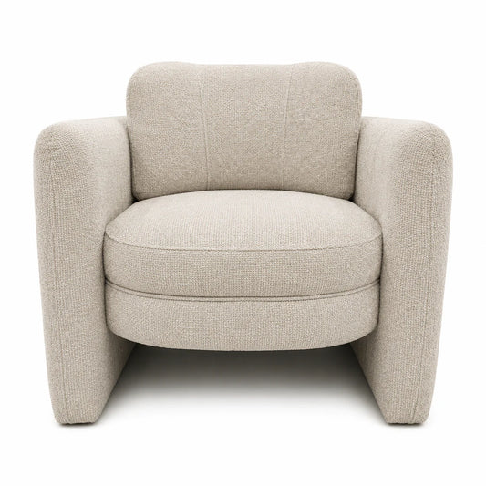 Munson Textured Fabric Accent Chair - JUDY