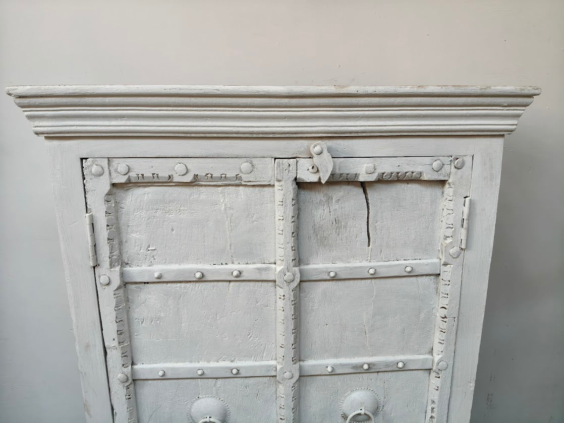 White Recycled Almari