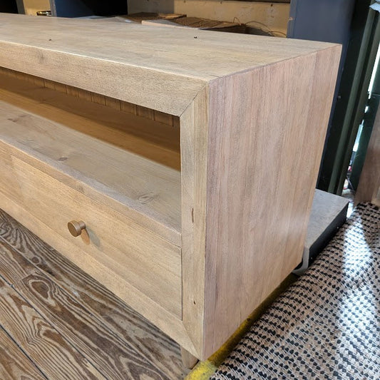 Malmo Large Media Unit in Sustainable Hevea Hardwood 2000