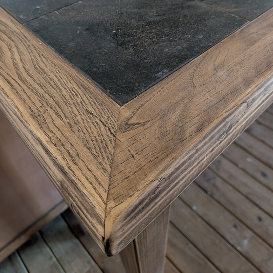 Elm Tall Hall Table with Tiled top