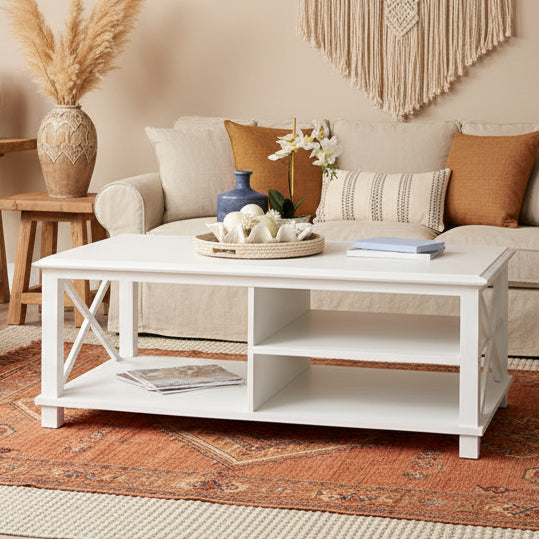 Palm Beach White Coffee Table