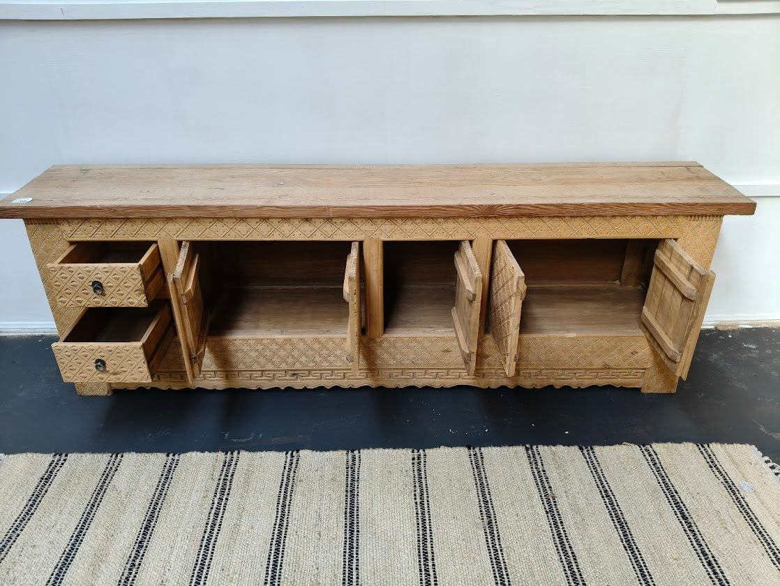 Bisque Elm Media Sideboard