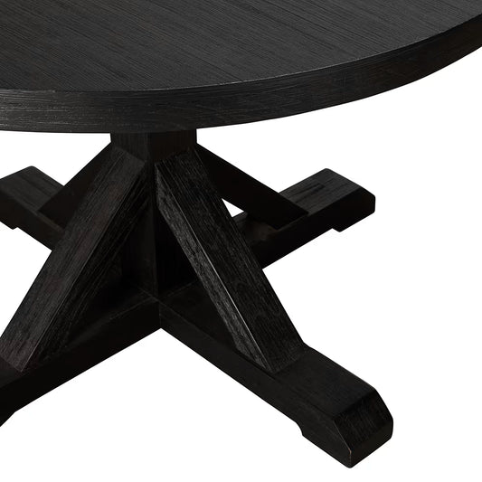 Deckler 1500 Round Dining Table Black