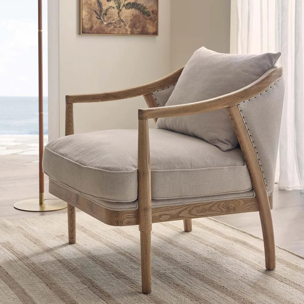 Oakwood Linen Armchair