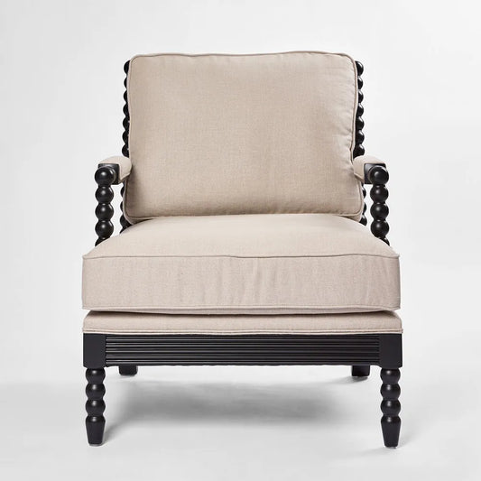 Bobbin Hamptons Armchair Black