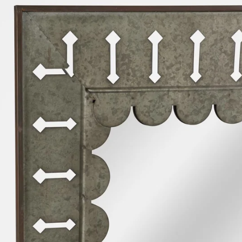 Noble Large Rustic Iron Mirror