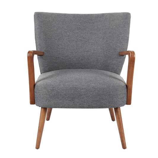 Darcy Armchair Grey & Walnut