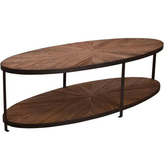 Rustica Oval Reclaimed Oak Coffee Table