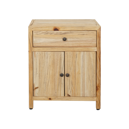 Kayu 2dr/1drw Bedside Timber Table