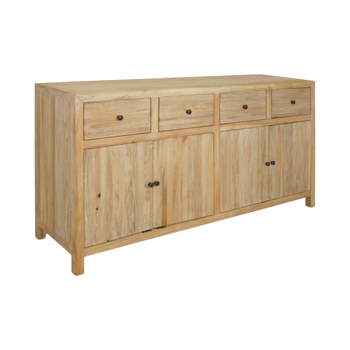 Kayu 4 Drawer/4 Door Timber Sonoma Sideboard