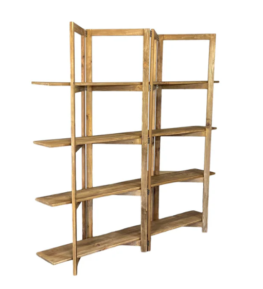 Woodhouse Recycled Timber Bookcase - Bi-Fold