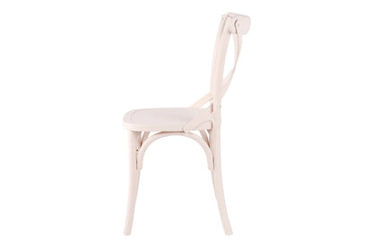 Cross Back Dining Chair - Nude