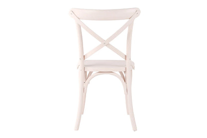 Cross Back Dining Chair - Nude