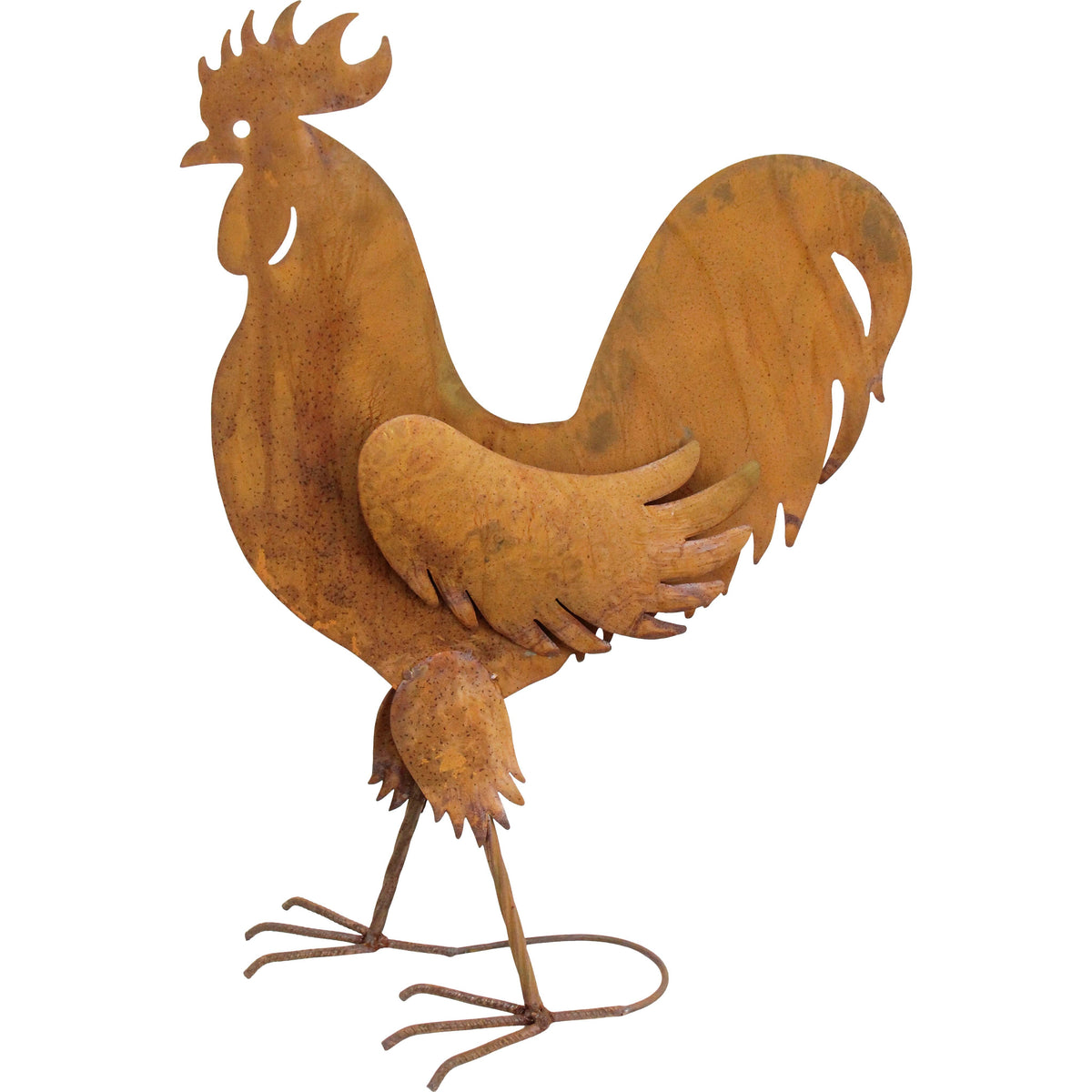 Rust Rooster Lrg