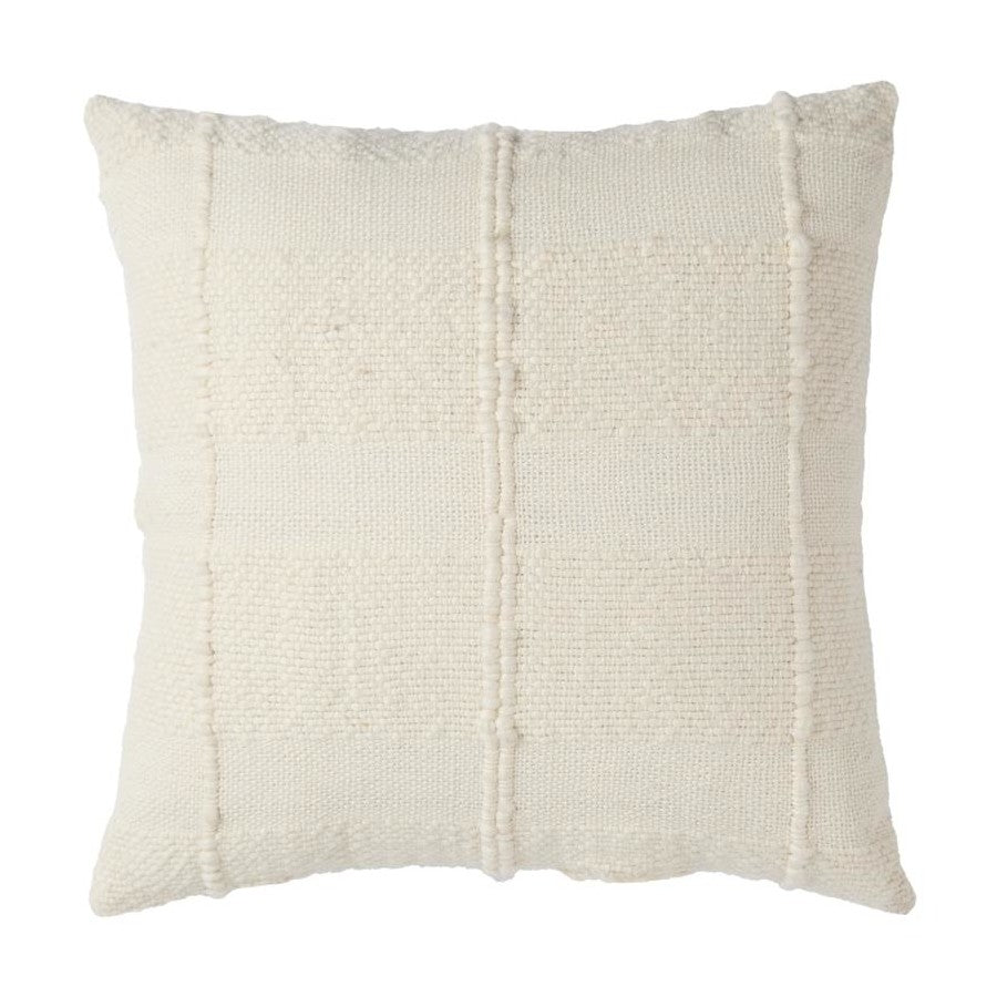 Amalfi Eliza Cushion White 50x50x10cm - Cream
