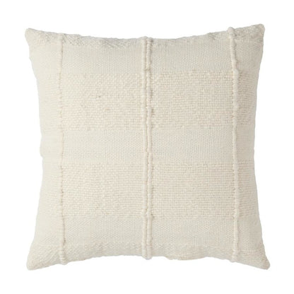 Amalfi Eliza Cushion White 50x50x10cm - Cream