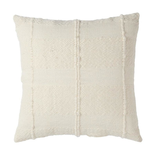 Amalfi Eliza Cushion White 50x50x10cm - Cream