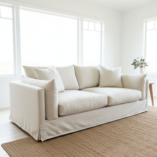 Baxter 3s Sofa with Removable Covers - Australian Made in Zepel Naturama Fabric