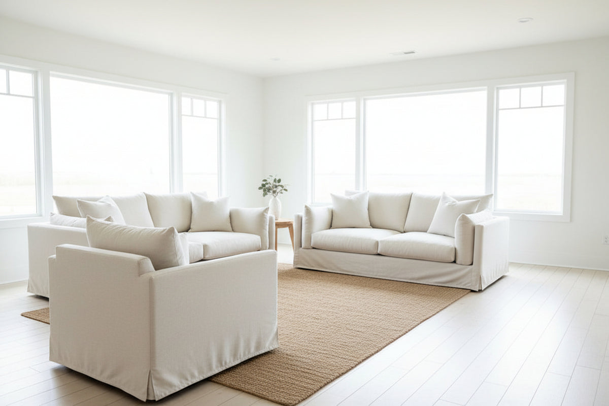 Baxter 3s Sofa with Removable Covers - Australian Made in Zepel Naturama Fabric