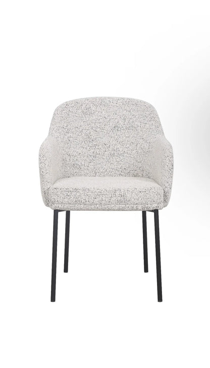 Lauren Dining Chair - Matte Black Accent