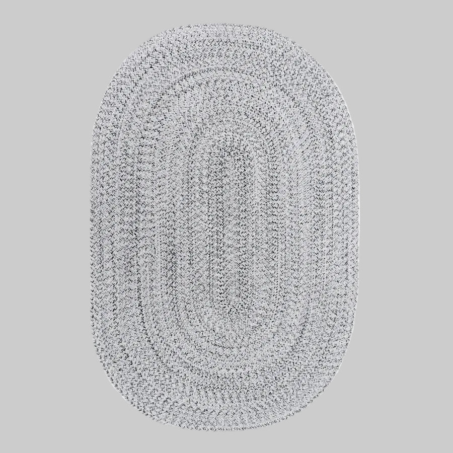 Tula Grey Oval Indoor Outdoor Rug