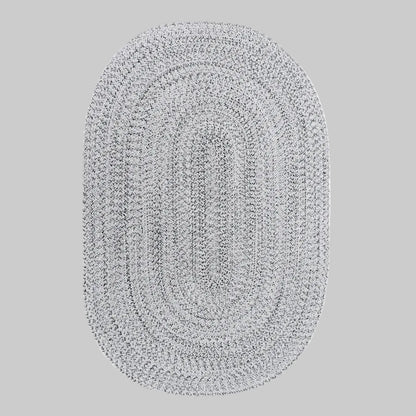 Tula Grey Oval Indoor Outdoor Rug
