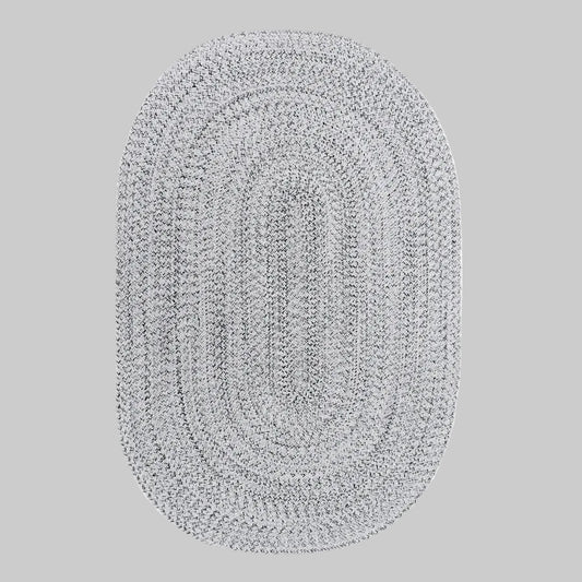 Tula Grey Oval Indoor Outdoor Rug