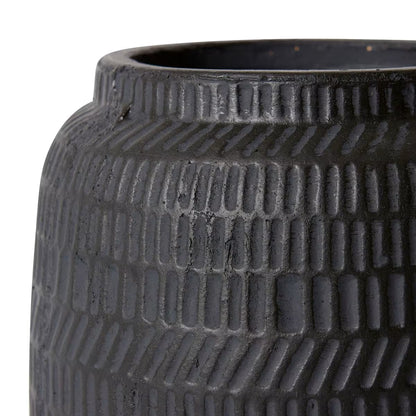 Terrell Pot - 20 x 20 x 21cm - Black