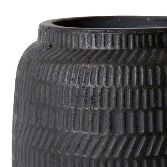 Terrell Pot - 20 x 20 x 21cm - Black