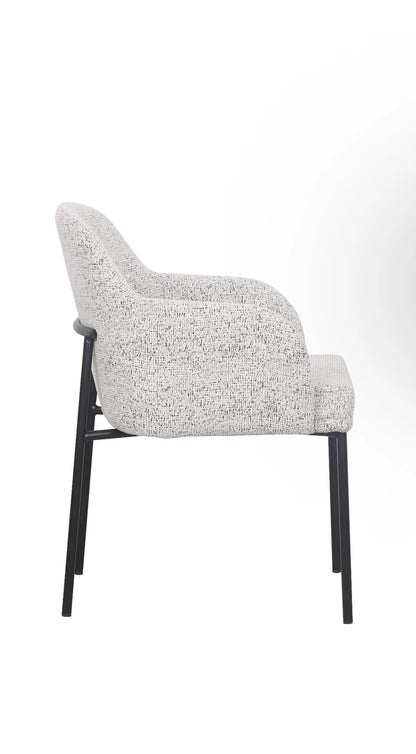 Lauren Dining Chair - Matte Black Accent