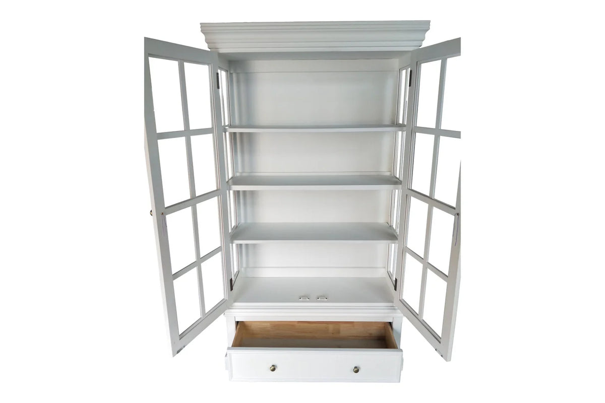 Westport White 2 door Display Cabinet