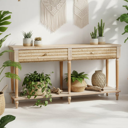 Plait Boho Large Hall Table