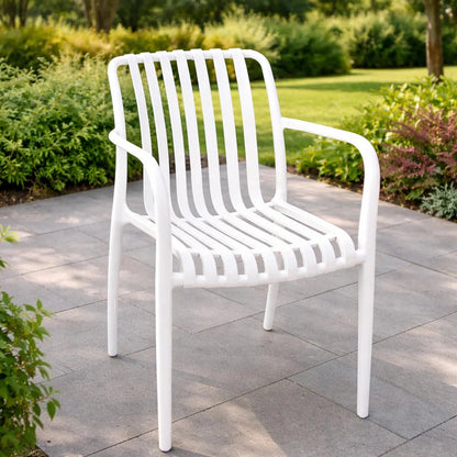 Loom & Living White UV rated Outdoor Dining Chair