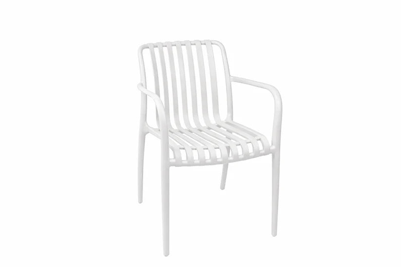 Loom & Living White UV rated Outdoor Dining Chair