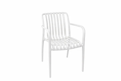 Loom & Living White UV rated Outdoor Dining Chair