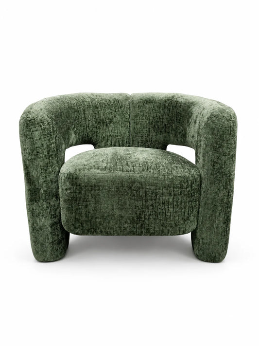 Bella Single Seat Sofa Lounge Accent Chair - Emerald