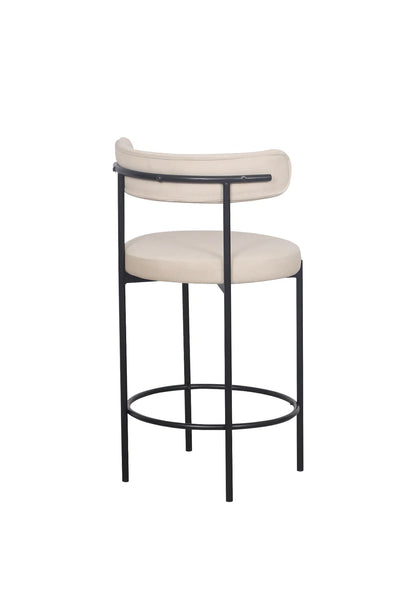 Missy Kitchen Stool - Beige / Black