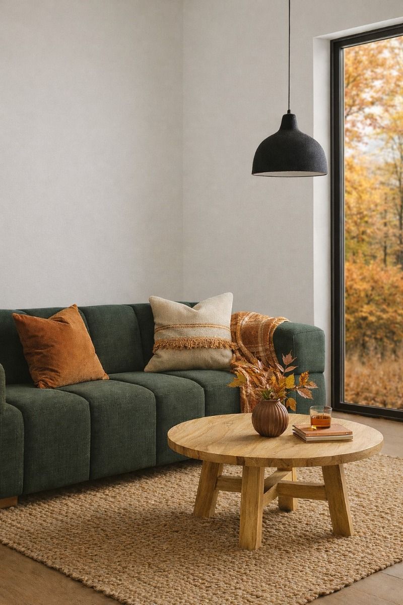 Sonoma Round Coffee Table - Distressed Rustic