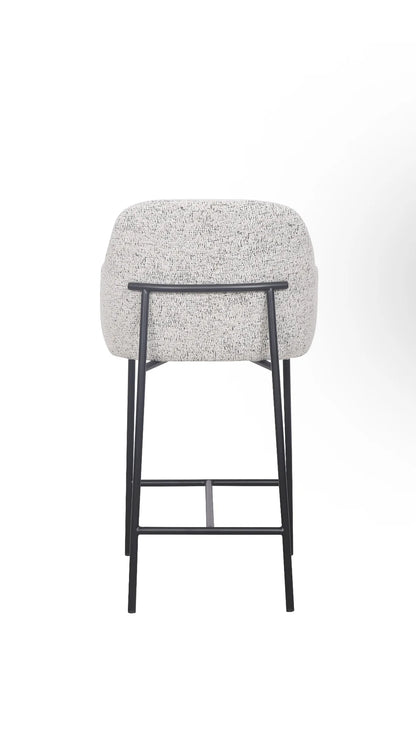 Lauren Kitchen Bar Stool - Matte Black Accent