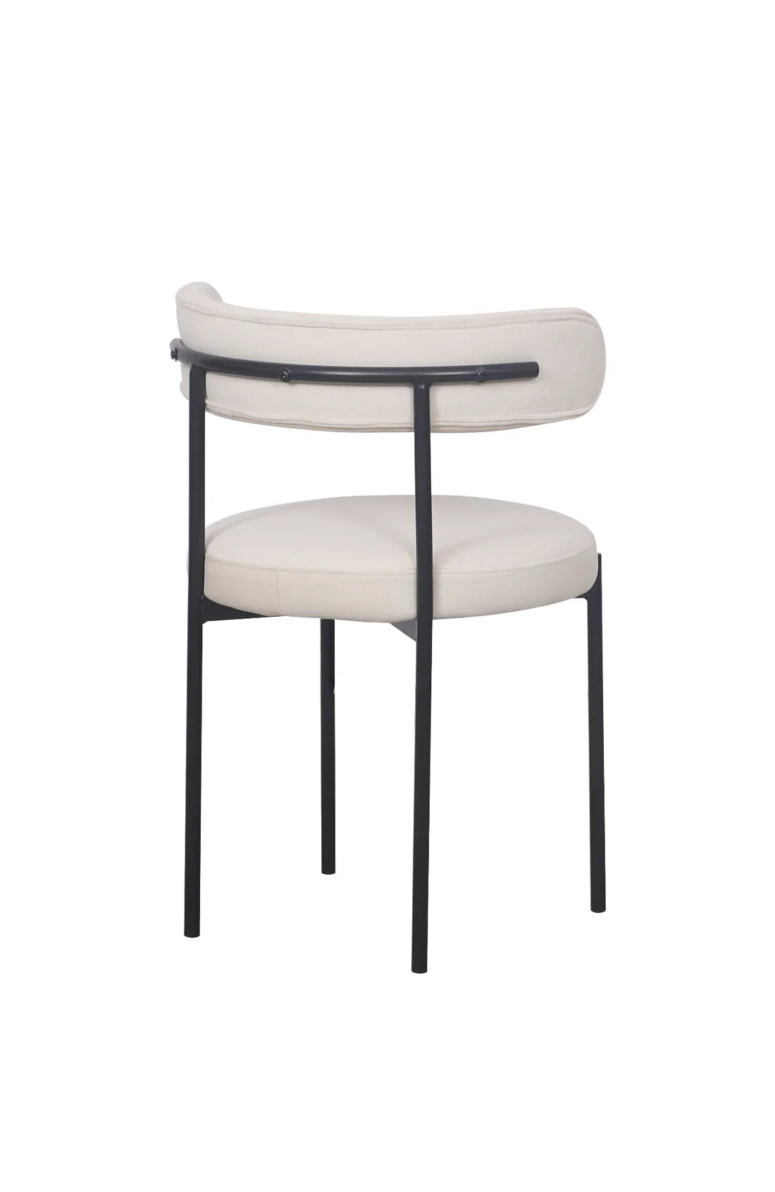 Missy Dining Chair - Cream / Black