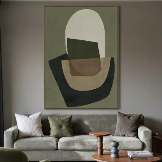 Natural Cleo - Oak Natural Framed Canvas - 140 x 100