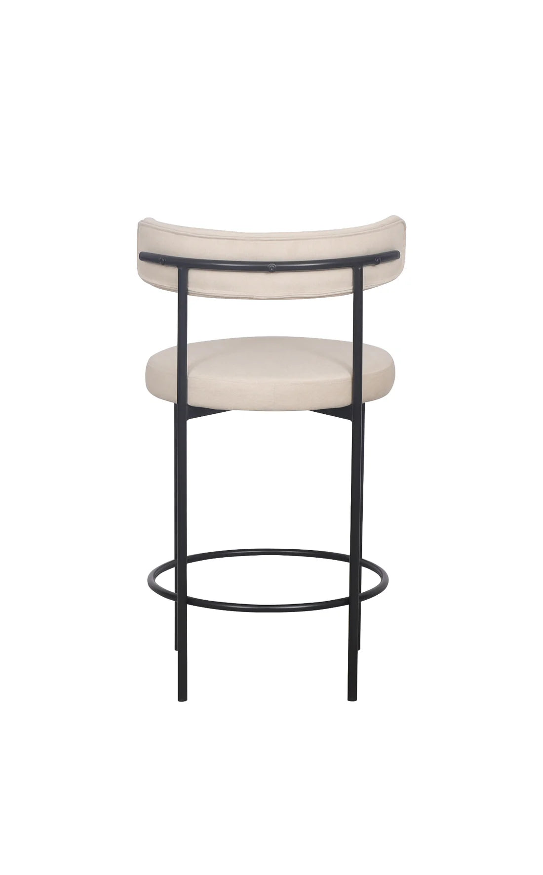 Missy Kitchen Stool - Beige / Black