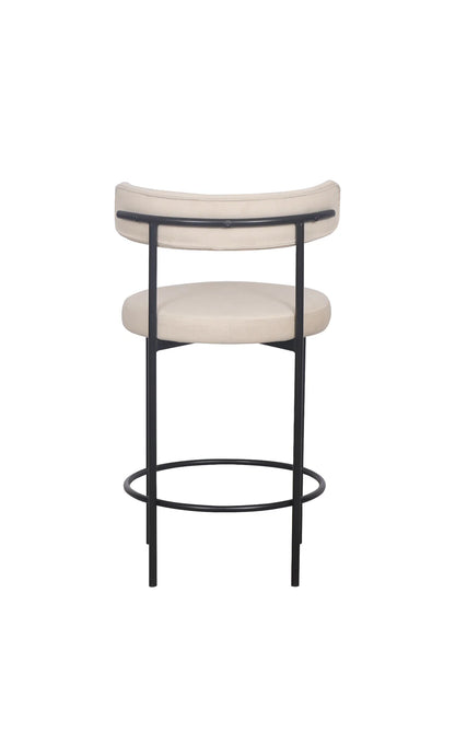 Missy Kitchen Stool - Beige / Black
