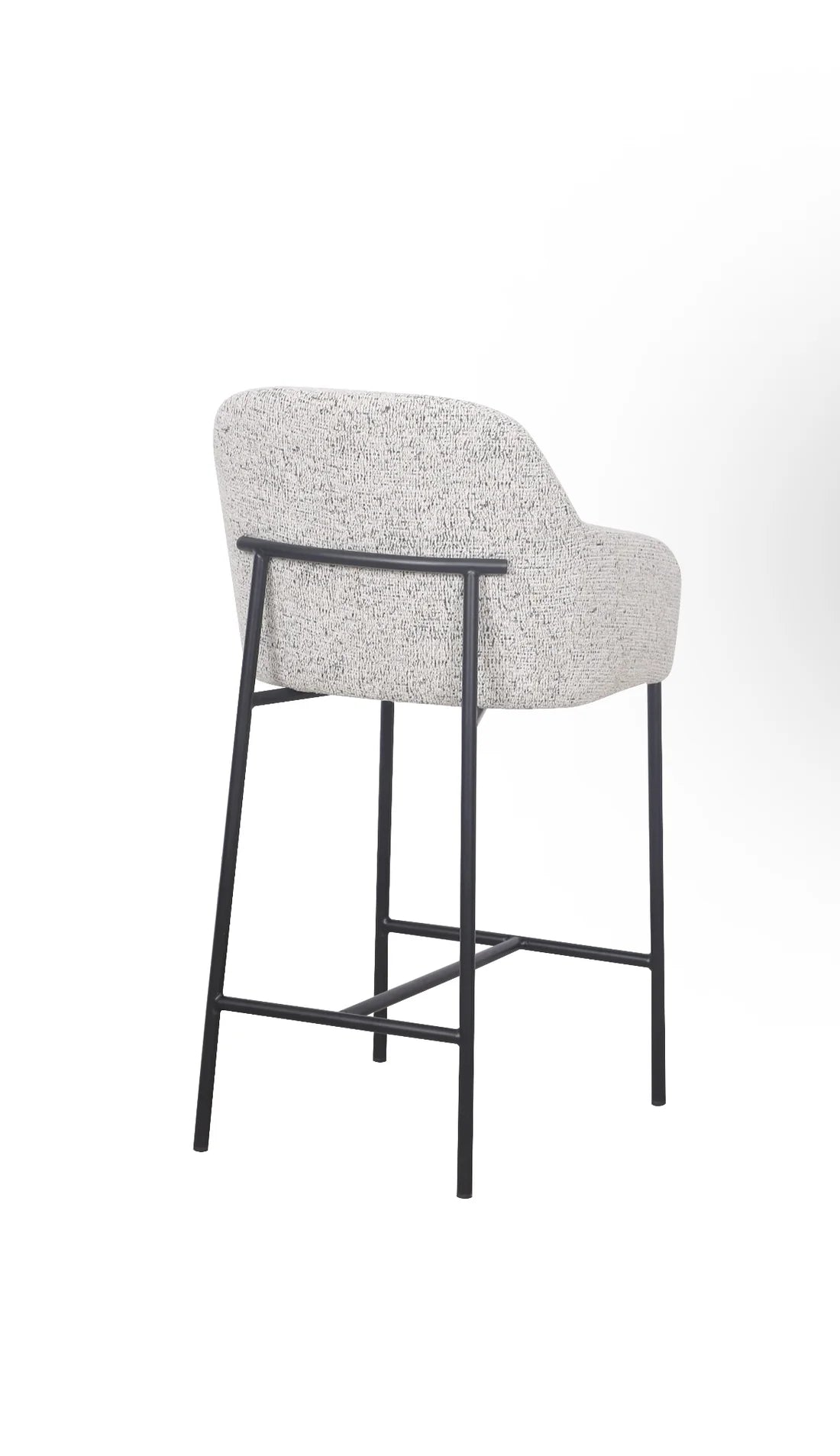 Lauren Kitchen Bar Stool - Matte Black Accent