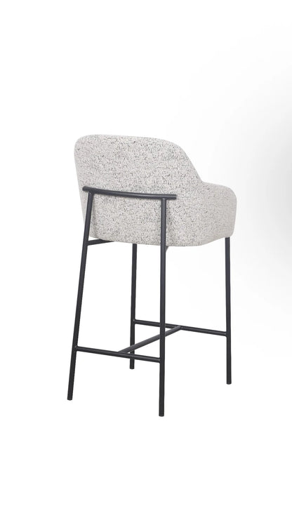 Lauren Kitchen Bar Stool - Matte Black Accent