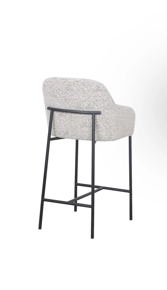 Lauren Kitchen Bar Stool - Matte Black Accent