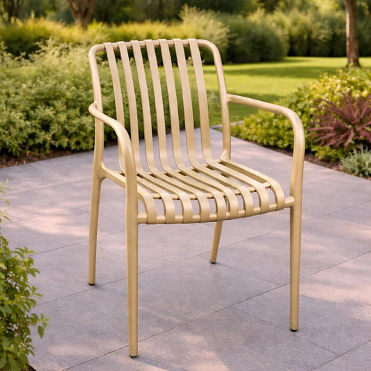 Loom & Living Beige UV rated Outdoor Dining Chair